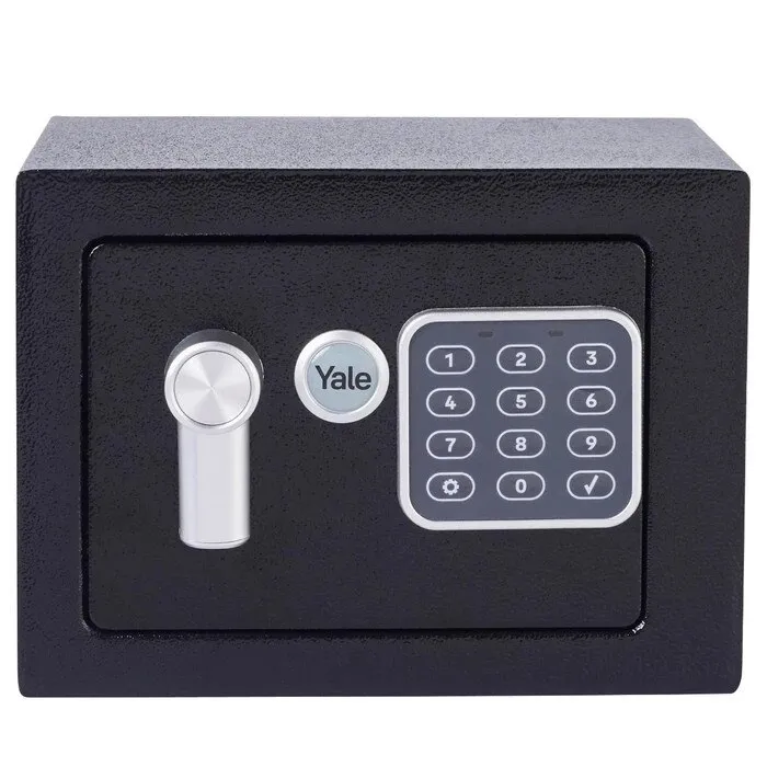 Seif Yale Value Safe YSV/170/DB2, inchidere electronica, otel, negru, 230x170x170mm