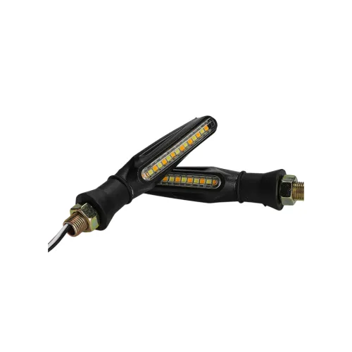Semnalizare moto 12V cu functie de lumina de zi alba si semnalizare galbena — imaginea 3