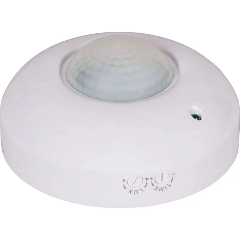 Senzor prezenta, 360°, pentru tavan, max 1200 W, alb