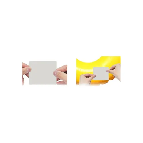 Set 10 plasturi rezistenti la apa Super Adeziv Flex Tape culoare alb 10cmx10cm