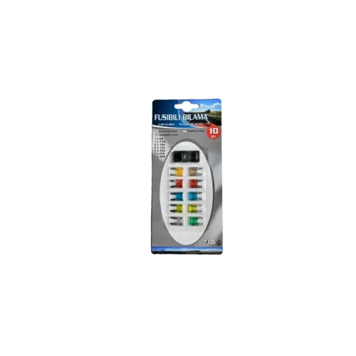 Set 10 sigurante auto mini cu clema Premium Zinc