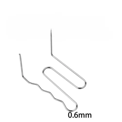 Set 100 cleme pentru pistol reparat plastic 0.6mm otel inoxidabil