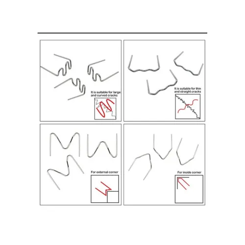 Set 100 cleme pentru pistol reparat plastic 0.6mm otel inoxidabil — imaginea 3