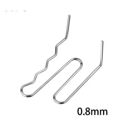 Set 100 cleme pentru pistol reparat plastic 0.8mm otel inoxidabil
