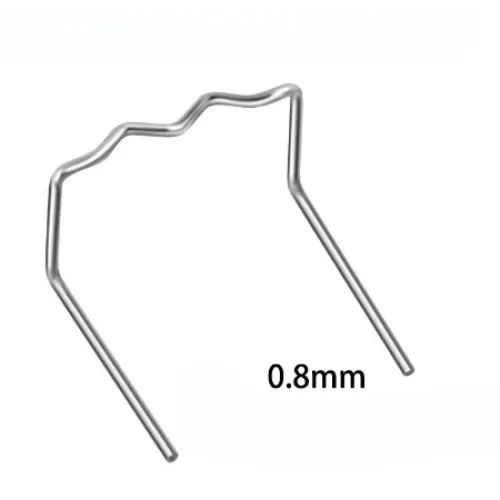 Set 100 cleme pentru pistol reparat plastic 0.8mm otel inoxidabil