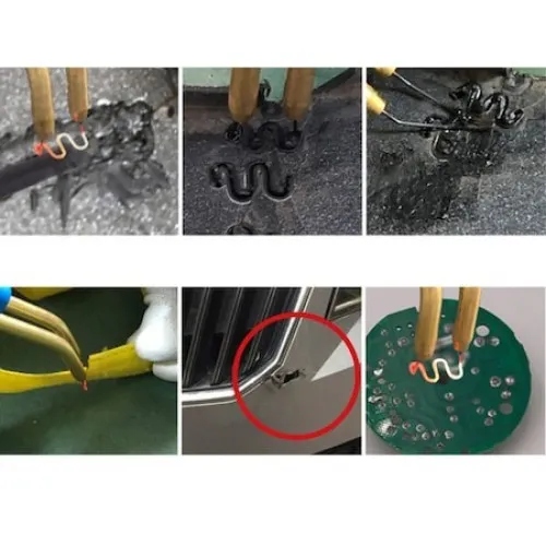 Set 100 cleme tip U pentru pistol de reparat obiecte din plastic 0.8mm — imaginea 2