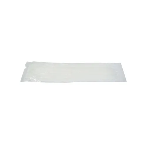 Set 100 coliere plastic 4.8x360mm, albe — imaginea 2