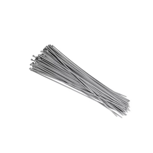 Set 100 coliere plastic gri deschis 400x4.8 mm