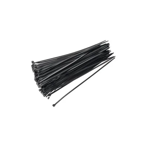 Set 100 coliere plastic negre 4.8x250 mm