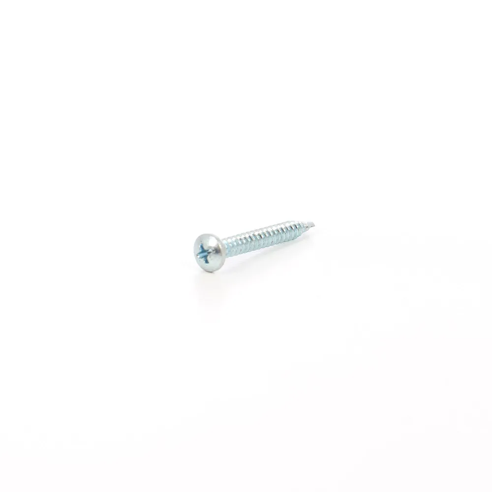 Set 12 suruburi autoforante, cap bombat, 4.2x32mm, otel, finisaj zincat alb