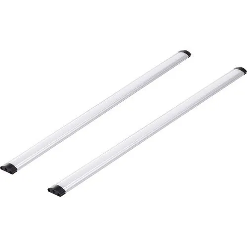 Set 2 baghete LED QL Lighting 50cm, lumina neutra, 5W, 380 lumeni, alimentator si accesorii