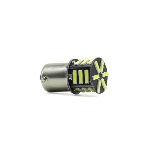 Set 2 becuri o faza T.N. BAU15S 21SMD 12V 300 lumen lumina alba — imaginea 2