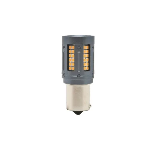 Set 2 becuri o faza T.N. BAU15S 84SMD Canbus 12V-24V nonpolar lumina galbena1000 lumen 25W — imaginea 2
