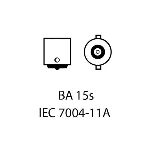 Set 2 becuri o faza T.V. BA15S 21SMD 12V 300 lumen lumina galbena — imaginea 5