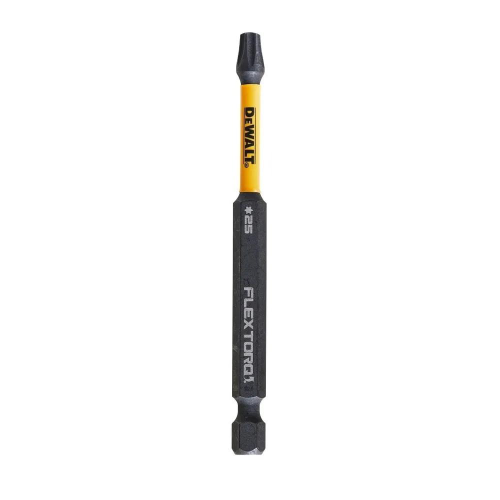 Set 2 biti DeWalt Flextorq, profil Torx T25, 89mm