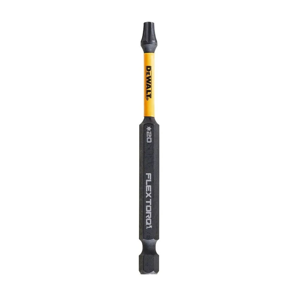 Set 2 biti DeWalt Flextorq T20, 89mm, prindere hexagonala 1/4 inch