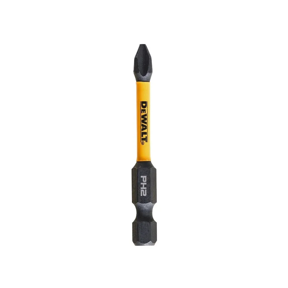 Set 2 biti pentru insurubare de impact, DeWalt Flextorq DT70532T-QZ, profil Phillips, PH 2, 57 mm