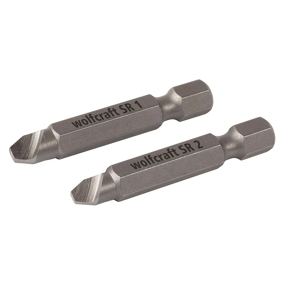 Set 2 biti pentru insurubare, Wolfcraft 2982000, pentru cap deteriorat, SR1 / SR2