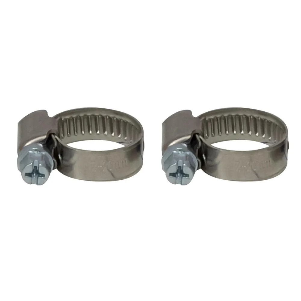 Set 2 coliere furtun, inox, 16 - 25 mm