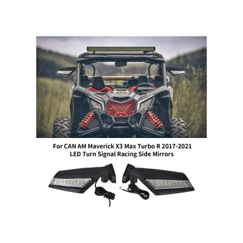 Set 2 oglinzi compatibile UTV sau Maverick X3 cu semnalizare — imaginea 5