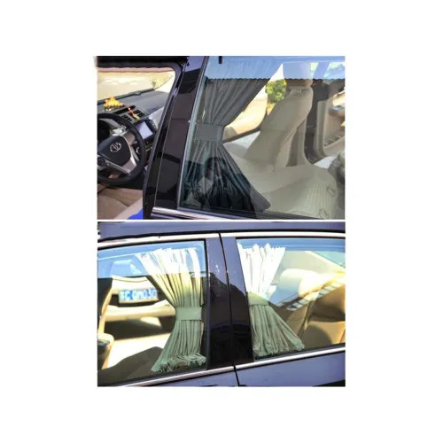 Set 2 perdele laterale auto din panza pe sina calitate PREMIUM Lungime 60 cm — imaginea 2
