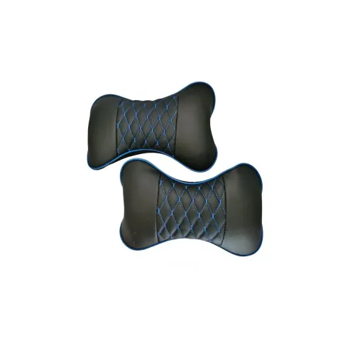 Set 2 perne tetiere universale sustinere gat auto culoare Negru cusaturi diverse — imaginea 3