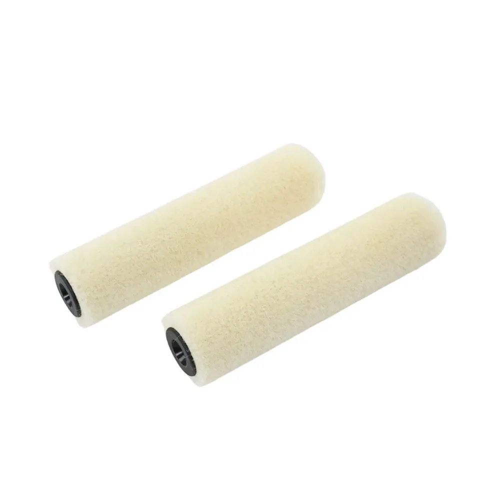 Set 2 role Holzer 126R, velur, crem, 10 cm