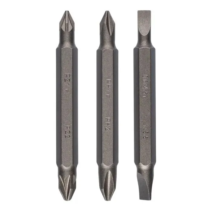Set 3 biti dubli Bosch Phillips/Pozidriv/drept 60 mm