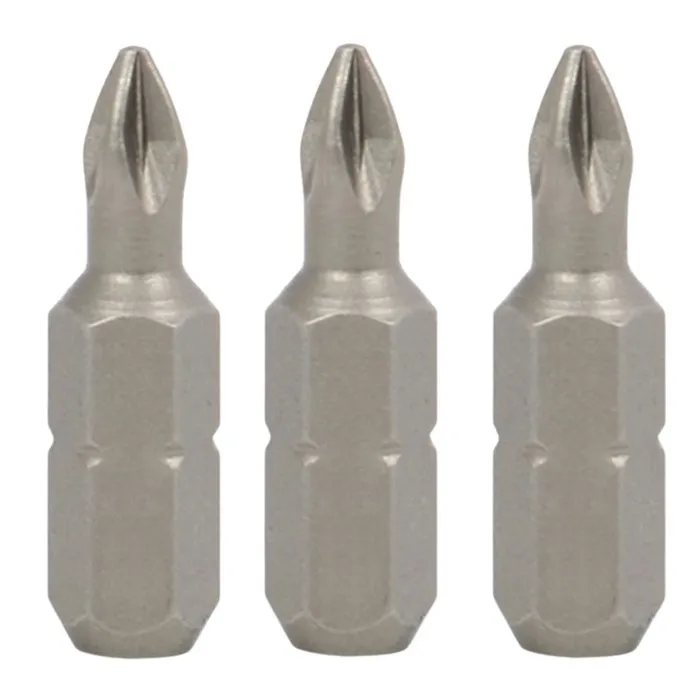 Set 3 biti pentru insurubare, Hikoki 752252, profil Phillips, PH 1, 25 mm