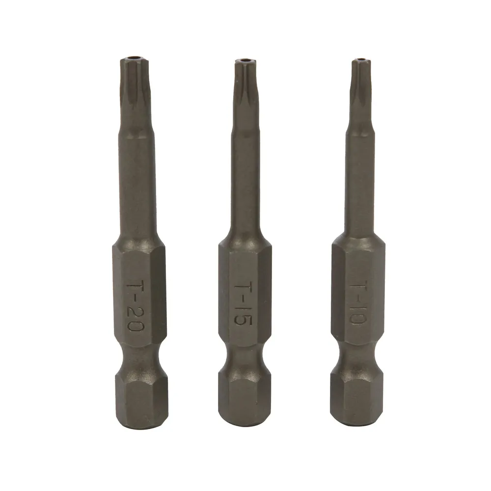 Set 3 biti Torx 50mm pentru insurubat, Wolfcraft T10-T15-T20
