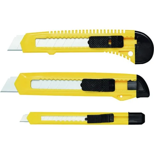 Set 3 cuttere Color Expert, 18mm si 9mm, pentru materiale usoare