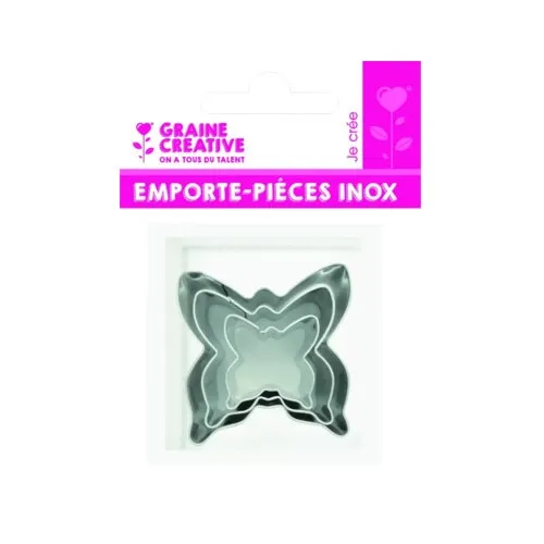 Set 3 matrite inox fluturi