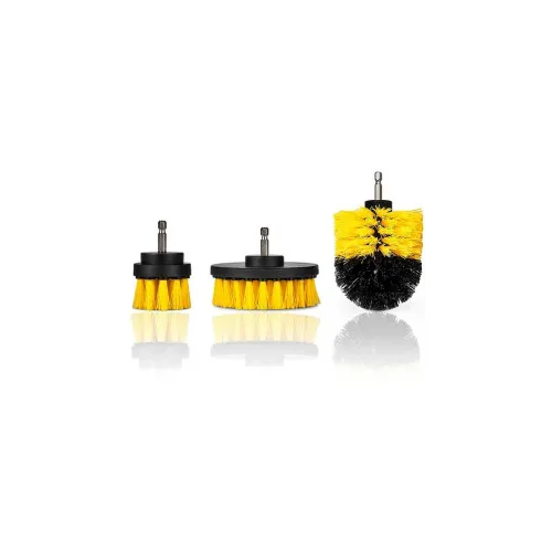 Set 3 perii curatat cu adaptare pentru bormasina
