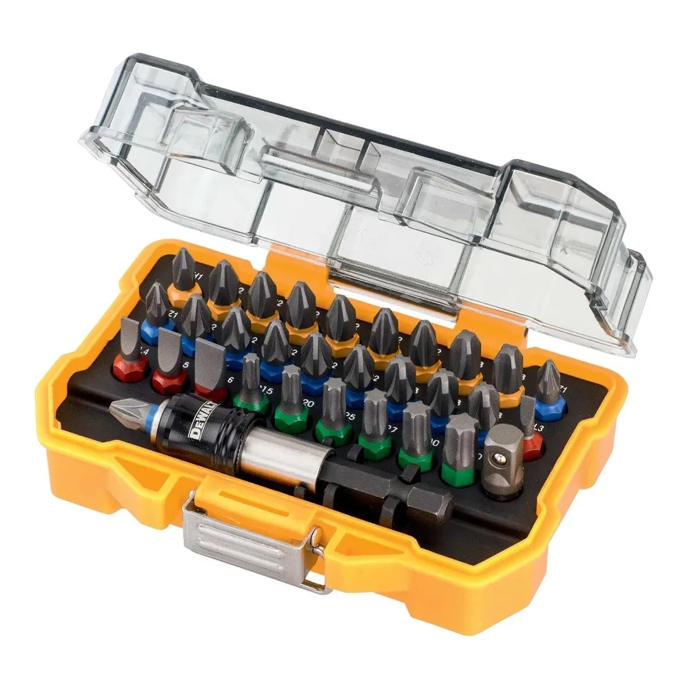 Set 30 biti pentru insurubare, Dewalt DT71562-QZ, cu adaptor si suport magnetic