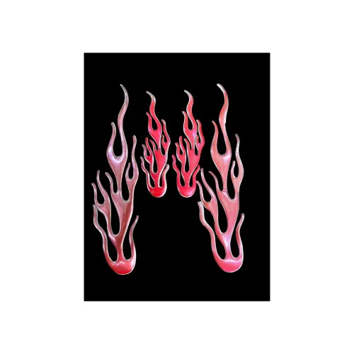 Set 4 abtibilde FLACARI 3D-diverse culori