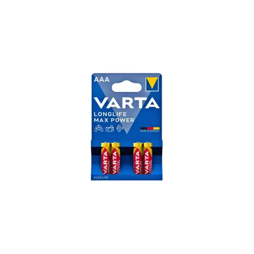Set 4 baterii Varta LongLife Max Power AAA R3 1.5V alcaline