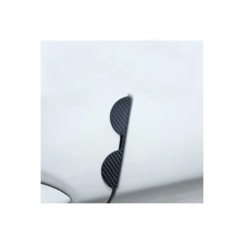Set 4 bucati protectie usa auto culoare Negru Carbon — imaginea 2