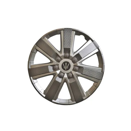 Set 4 capace roti Evo culoare argintiu gri antracit 15 inch