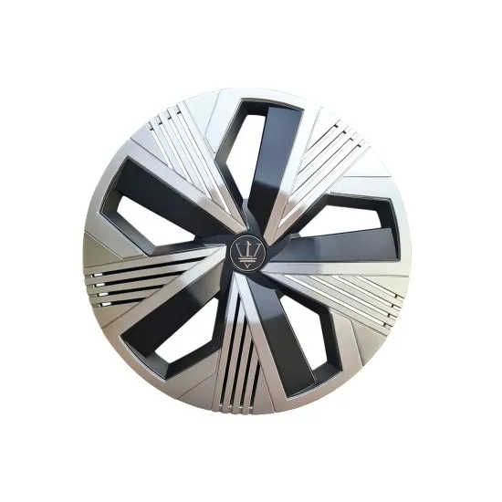Set 4 capace roti Evo culoare argintiu negru 15 inch