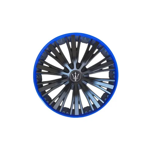 Set 4 capace roti Evo culoare negru albastru 16 inch