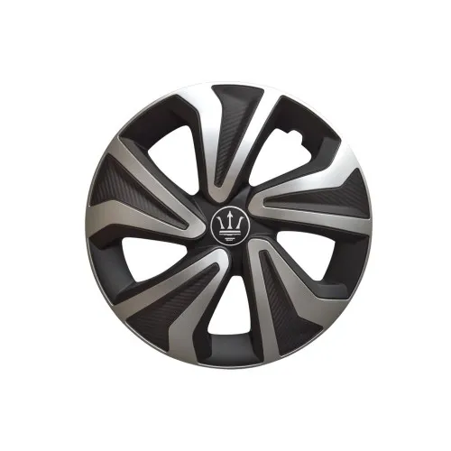 Set 4 capace roti Evo culoare negru argintiu 15 inch