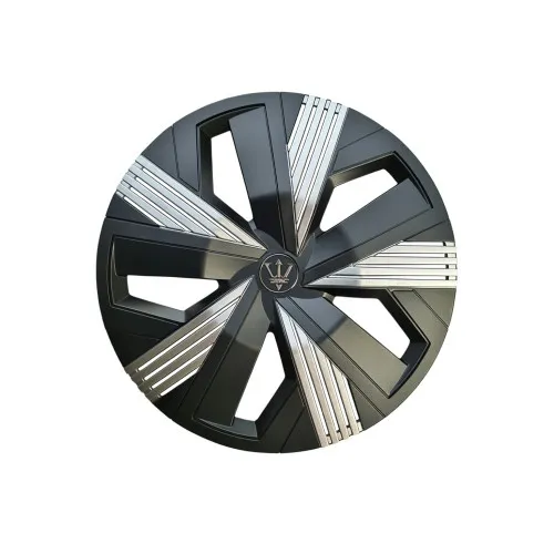 Set 4 capace roti Evo culoare negru argintiu 16 inch