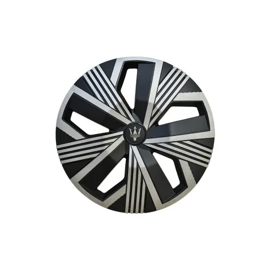 Set 4 capace roti Evo culoare negru argintiu 16 inch