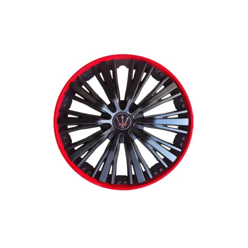 Set 4 capace roti Evo culoare negru rosu 14 inch