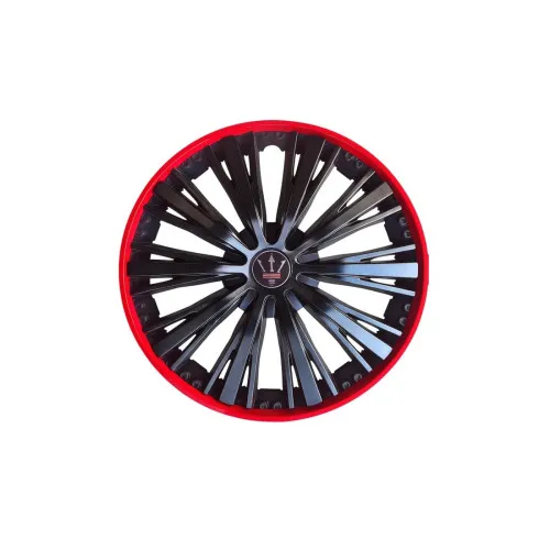 Set 4 capace roti Evo culoare negru rosu 16 inch