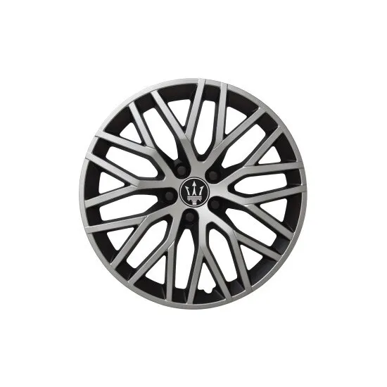 Set 4 capace roti Evo, gri antracit/negru, 16 inch, ABS