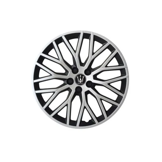 Set 4 capace roti Evo negru argintiu 15 inch