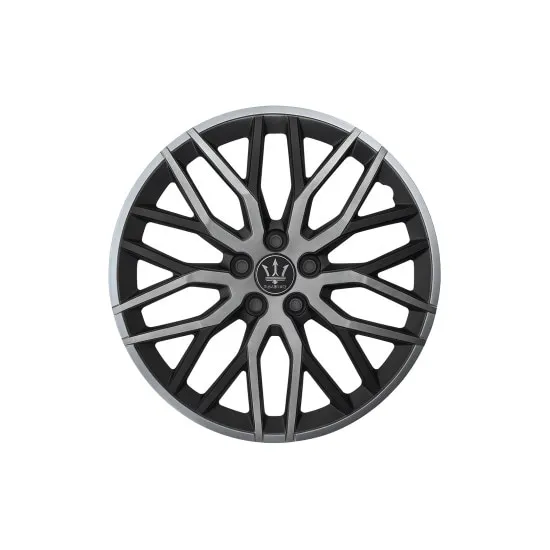 Set 4 capace roti Evo, negru-gri-antracit, 15 inch, ABS