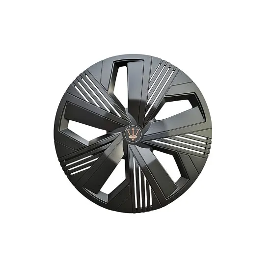 Set 4 capace roti Evo, negru mat, 16 inch