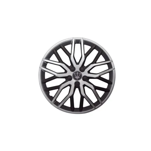 Set 4 capace roti model EVO negru+argintiu 15"